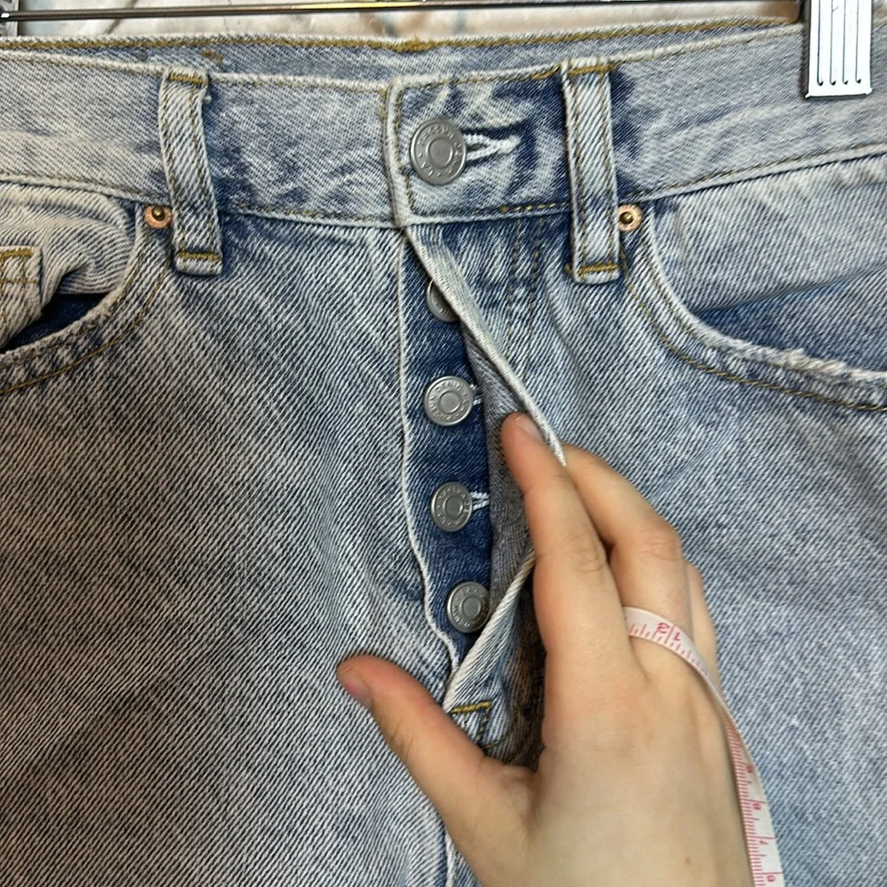 Pacsun high waisted button down cut off shorts